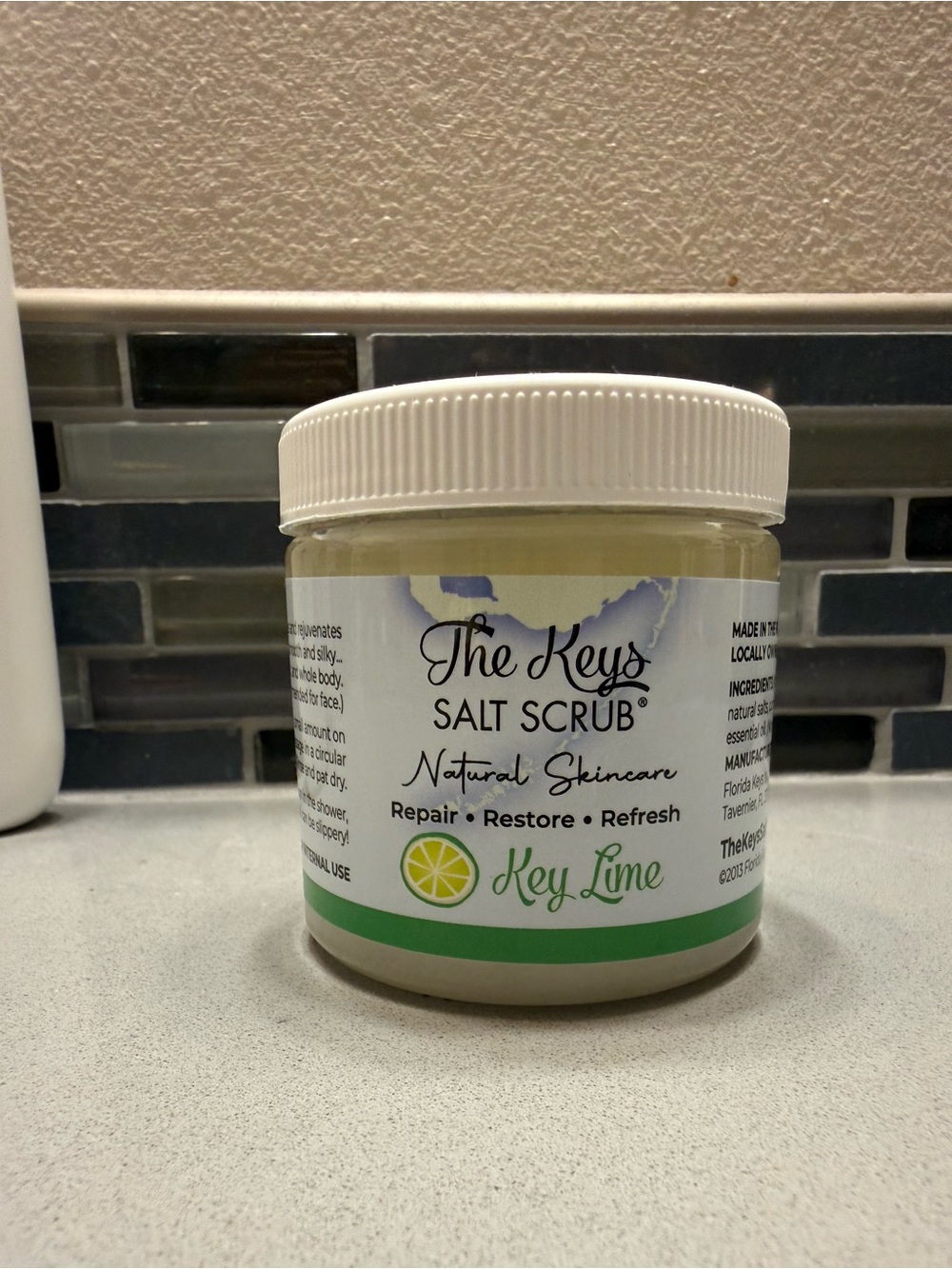 The Keys Key Lime Salt Scrub - Refreshing Natural Skincare